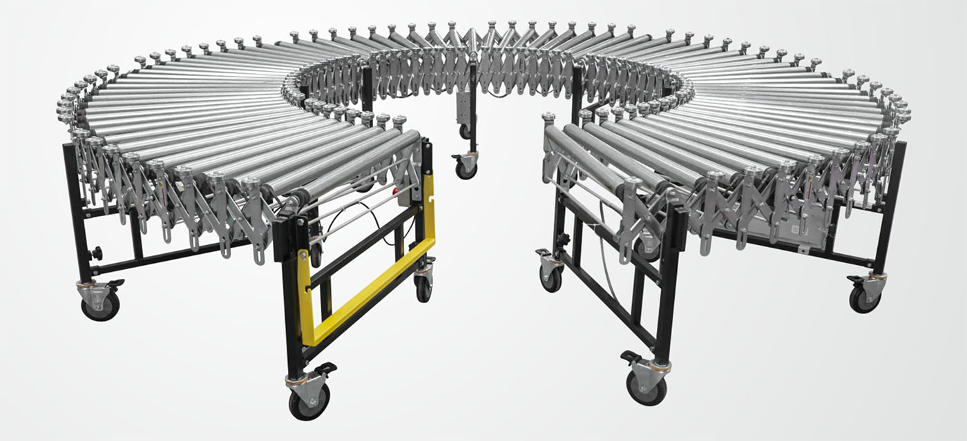 Flexible Conveyor System for Material Handling in Warehouses